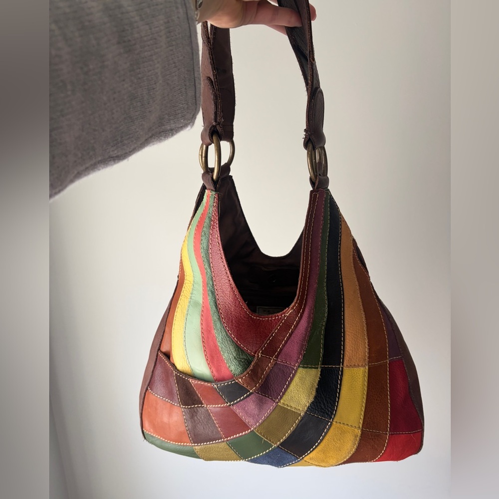 Vintage 1970's Pelle Studio
Multicolored Leather Shoulder Bag